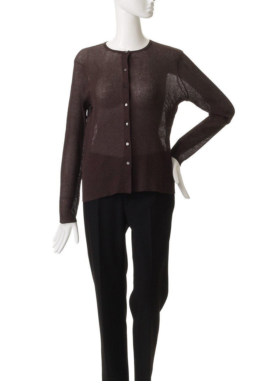 【ミズイロ インド/mizuiro ind】のcrew neck rib C/D カーディガン 人気、トレンドファッション・服の通販 founy(ファニー) 　ファッション　Fashion　レディースファッション　Fashion for Women　トップス・カットソー　Cut & Sew Tops　ニット　Knit Tops & Sweaters　カーディガン・羽織り　Layered Style Cardigans　カーディガン　Cardigan, Knitwear　シンプル　Simple, Minimal　定番　Standard, Basic Item　ビジネス 仕事 通勤　Business / Work / Commuting　other-2|ID: prp329100004614092 ipo3291000000036833518