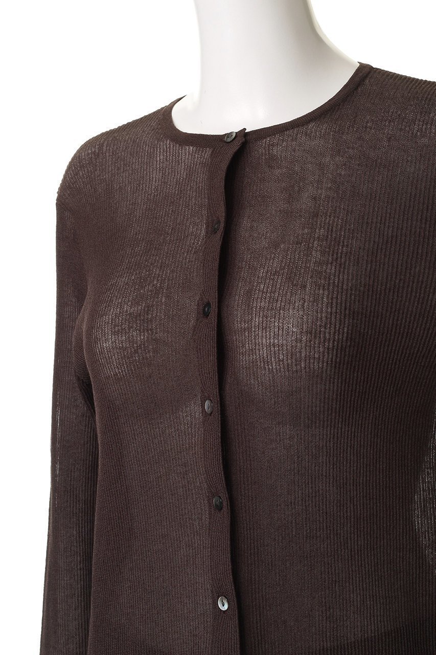 【ミズイロ インド/mizuiro ind】のcrew neck rib C/D カーディガン 人気、トレンドファッション・服の通販 founy(ファニー) 　ファッション　Fashion　レディースファッション　Fashion for Women　トップス・カットソー　Cut & Sew Tops　ニット　Knit Tops & Sweaters　カーディガン・羽織り　Layered Style Cardigans　カーディガン　Cardigan, Knitwear　シンプル　Simple, Minimal　定番　Standard, Basic Item　ビジネス 仕事 通勤　Business / Work / Commuting　other-5|ID: prp329100004614092 ipo3291000000036833524