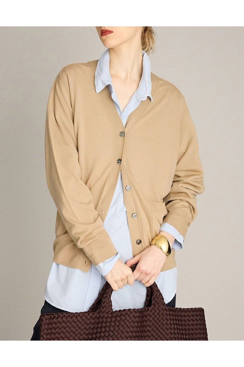 【ブリル/BRILL】のEMPIRE Vネックカーディガン インテリア・キッズ・メンズ・レディースファッション・服の通販 founy(ファニー) 　ファッション　Fashion　レディースファッション　Fashion for Women　トップス・カットソー　Cut & Sew Tops　ニット　Knit Tops & Sweaters　カーディガン・羽織り　Layered Style Cardigans　Vネックトップス　V-Neck Tops / V-Cut Neckline Shirts　カットソー　Cut and Sewn Top　カーディガン　Cardigan, Knitwear　シンプル　Simple, Minimal　エレガント 上品　Elegant　新作・新入荷　New Arrivals / New In　ベージュ|ID: prp329100004614094 ipo3291000000033035422