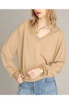【ブリル/BRILL】のEMPIRE Vネックプルオーバー 人気、トレンドファッション・服の通販 founy(ファニー) ファッション Fashion レディースファッション Fashion for Women トップス・カットソー Cut & Sew Tops ニット Knit Tops & Sweaters カジュアルプルオーバー・ニットトップス Pullovers & Knit Tops / Casual Pullovers Vネックトップス V-Neck Tops / V-Cut Neckline Shirts カットソー Cut and Sewn Top 新作・新入荷 New Arrivals / New In thumbnail ベージュ|ID: prp329100004614095 ipo3291000000033035433