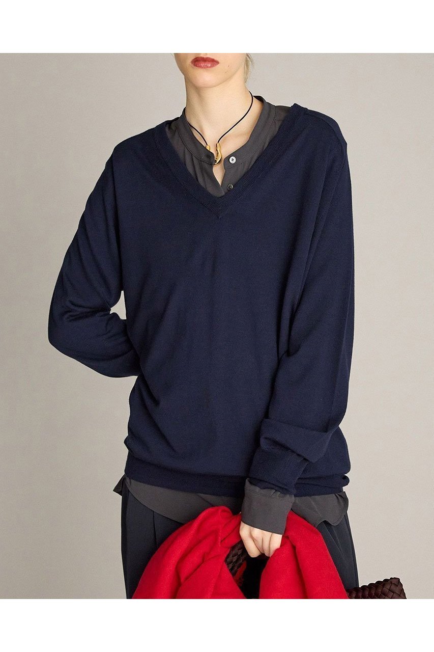 【ブリル/BRILL】のEMPIRE Vネックプルオーバー 人気、トレンドファッション・服の通販 founy(ファニー) 　ファッション　Fashion　レディースファッション　Fashion for Women　トップス・カットソー　Cut & Sew Tops　ニット　Knit Tops & Sweaters　カジュアルプルオーバー・ニットトップス　Pullovers & Knit Tops / Casual Pullovers　Vネックトップス　V-Neck Tops / V-Cut Neckline Shirts　カットソー　Cut and Sewn Top　新作・新入荷　New Arrivals / New In　other-2|ID: prp329100004614095 ipo3291000000033035435