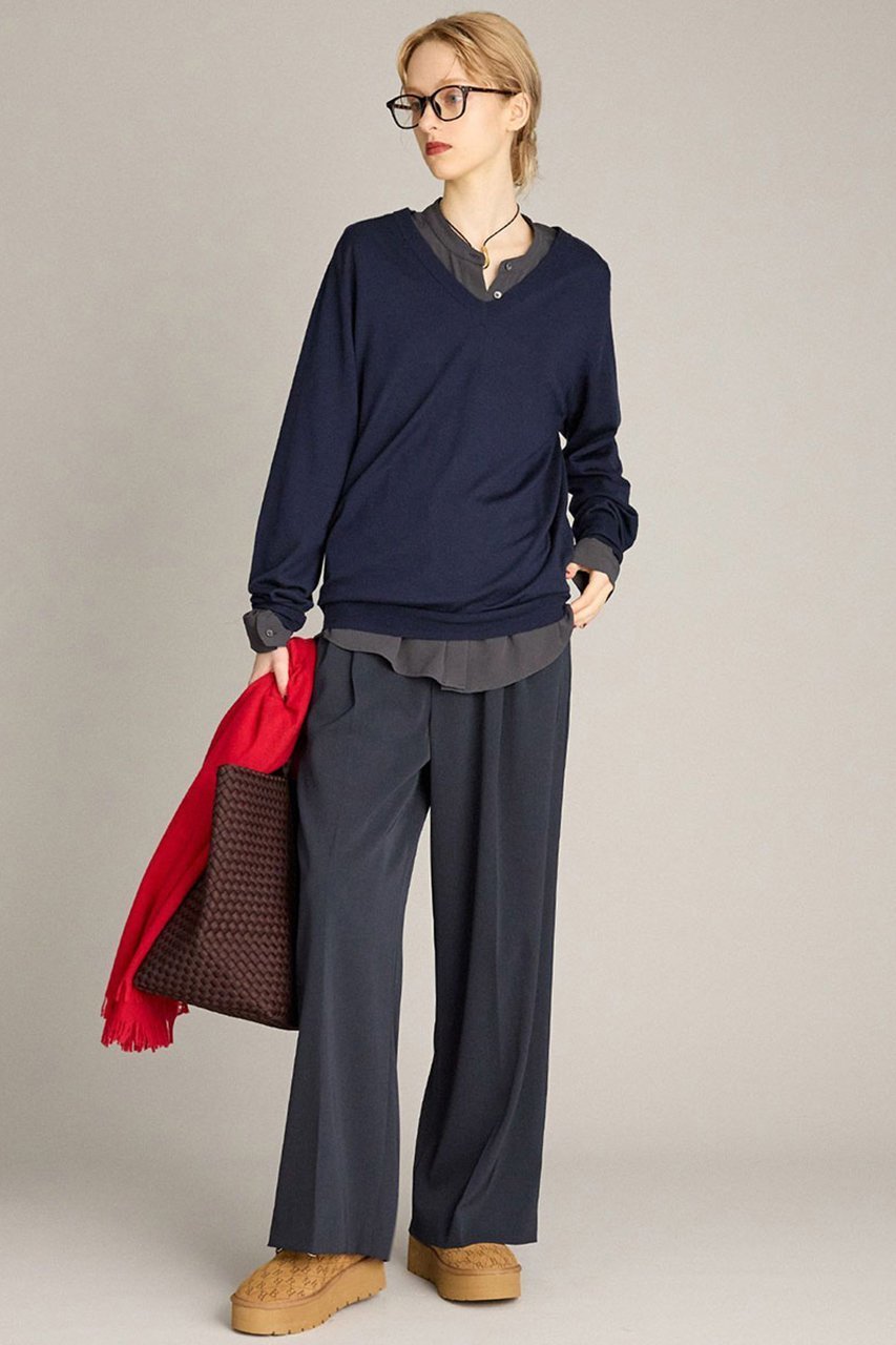 【ブリル/BRILL】のEMPIRE Vネックプルオーバー 人気、トレンドファッション・服の通販 founy(ファニー) 　ファッション　Fashion　レディースファッション　Fashion for Women　トップス・カットソー　Cut & Sew Tops　ニット　Knit Tops & Sweaters　カジュアルプルオーバー・ニットトップス　Pullovers & Knit Tops / Casual Pullovers　Vネックトップス　V-Neck Tops / V-Cut Neckline Shirts　カットソー　Cut and Sewn Top　新作・新入荷　New Arrivals / New In　other-5|ID: prp329100004614095 ipo3291000000033035438