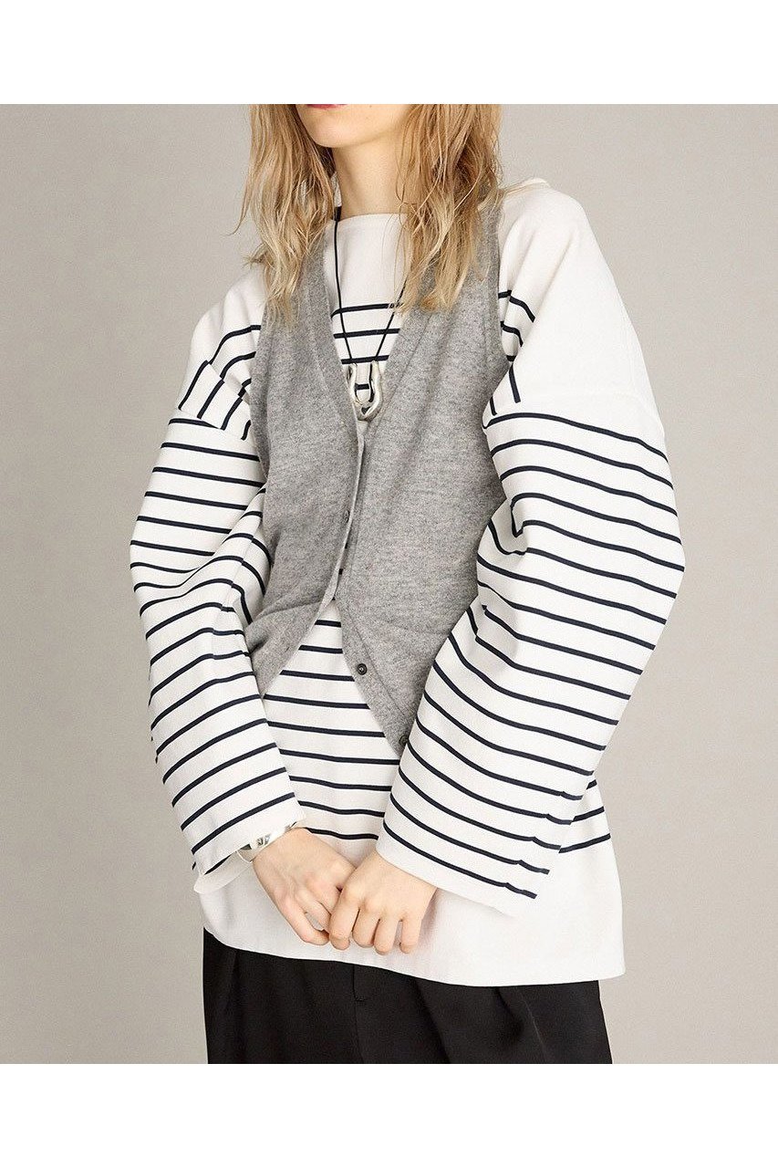 【ブリル/BRILL】のミラノリブボーダープルオーバー 人気、トレンドファッション・服の通販 founy(ファニー) 　ファッション　Fashion　レディースファッション　Fashion for Women　トップス・カットソー　Cut & Sew Tops　ニット　Knit Tops & Sweaters　カジュアルプルオーバー・ニットトップス　Pullovers & Knit Tops / Casual Pullovers　ストレッチ　Stretch, Stretchy Fabric　フィット　Fit, Slim Fit　ミラノリブ　Milano Rib, Milano Stitch　新作・新入荷　New Arrivals / New In　 other-1|ID: prp329100004614096 ipo3291000000033035441