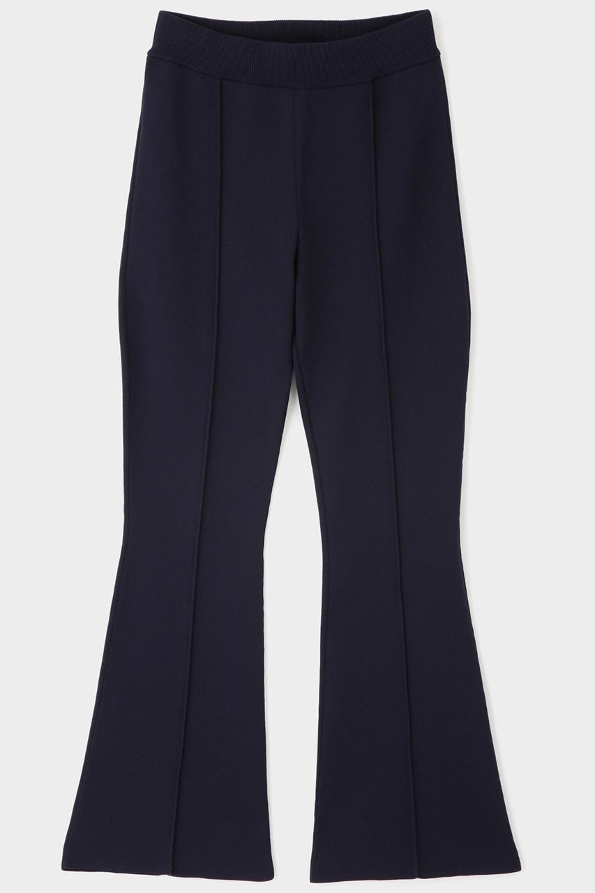 【ル フィル/LE PHIL】のダブルジャガードニットパンツ インテリア・キッズ・メンズ・レディースファッション・服の通販 founy(ファニー) 　ファッション　Fashion　レディースファッション　Fashion for Women　パンツ　Pants & Trousers　おすすめ　Recommended / Our Picks　クロップド　Cropped, Short Length　セットアップ　Set-Up, Coordinated Outfit　センター　Center, Center Line　フレア　Flare, Flared　ポケット　Pocket, Pocket Detail　エレガント 上品　Elegant　ネイビー|ID: prp329100004614097 ipo3291000000036072118