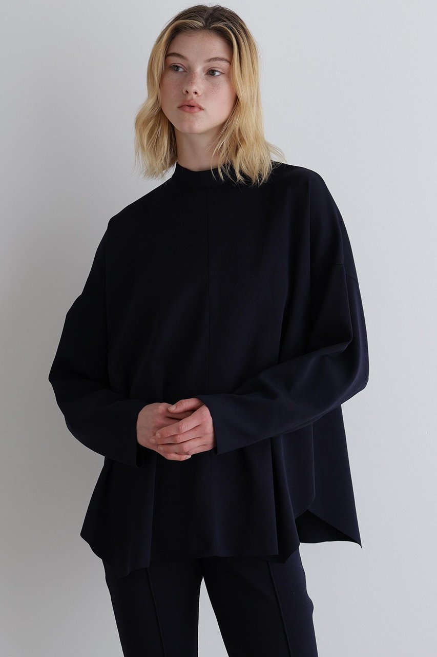 【ル フィル/LE PHIL】のダブルジャガードニット 人気、トレンドファッション・服の通販 founy(ファニー) 　ファッション　Fashion　レディースファッション　Fashion for Women　トップス・カットソー　Cut & Sew Tops　ニット　Knit Tops & Sweaters　カジュアルプルオーバー・ニットトップス　Pullovers & Knit Tops / Casual Pullovers　おすすめ　Recommended / Our Picks　スタンド　Stand Collar, Upright Stand　スリーブ　Sleeve, Long Sleeve / Short Sleeve　セットアップ　Set-Up, Coordinated Outfit　テクスチャー　Texture, Textured Fabric　リラックス　Relax, Relaxed Fit　エレガント 上品　Elegant　other-2|ID: prp329100004614098 ipo3291000000036532225