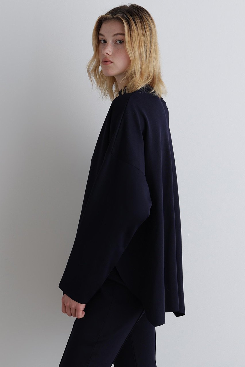 【ル フィル/LE PHIL】のダブルジャガードニット 人気、トレンドファッション・服の通販 founy(ファニー) 　ファッション　Fashion　レディースファッション　Fashion for Women　トップス・カットソー　Cut & Sew Tops　ニット　Knit Tops & Sweaters　カジュアルプルオーバー・ニットトップス　Pullovers & Knit Tops / Casual Pullovers　おすすめ　Recommended / Our Picks　スタンド　Stand Collar, Upright Stand　スリーブ　Sleeve, Long Sleeve / Short Sleeve　セットアップ　Set-Up, Coordinated Outfit　テクスチャー　Texture, Textured Fabric　リラックス　Relax, Relaxed Fit　エレガント 上品　Elegant　other-4|ID: prp329100004614098 ipo3291000000036532228