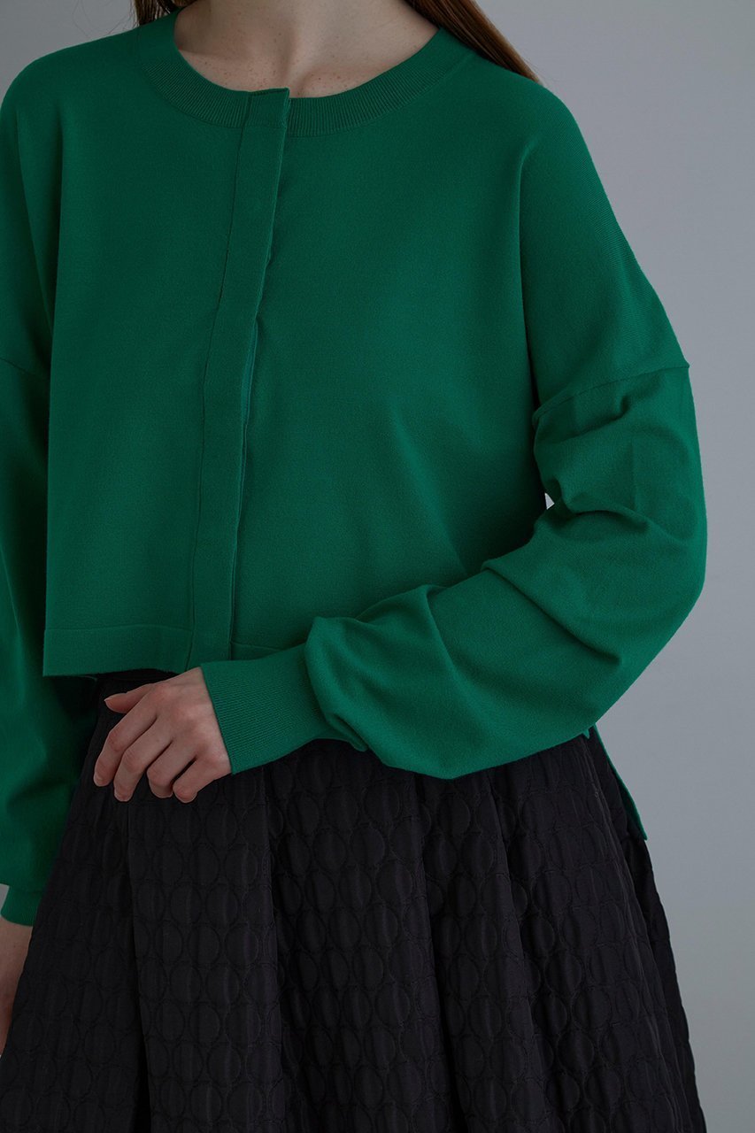 【ル フィル/LE PHIL】の《LE PHIL》クロップドカーディガン 人気、トレンドファッション・服の通販 founy(ファニー) 　ファッション　Fashion　レディースファッション　Fashion for Women　トップス・カットソー　Cut & Sew Tops　ニット　Knit Tops & Sweaters　カーディガン・羽織り　Layered Style Cardigans　カジュアルプルオーバー・ニットトップス　Pullovers & Knit Tops / Casual Pullovers　カーディガン　Cardigan, Knitwear　ショート　Short, Short Length　シンプル　Simple, Minimal　バランス　Balance, Style Balance　ボトム　Bottoms, Lower Wear　新作・新入荷　New Arrivals / New In　軽量　Lightweight, Ultra Light　other-7|ID: prp329100004614100 ipo3291000000033035492
