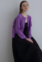 【ル フィル/LE PHIL】の《LE PHIL》クロップドカーディガン パープル|ID: prp329100004614100 ipo3291000000035470513