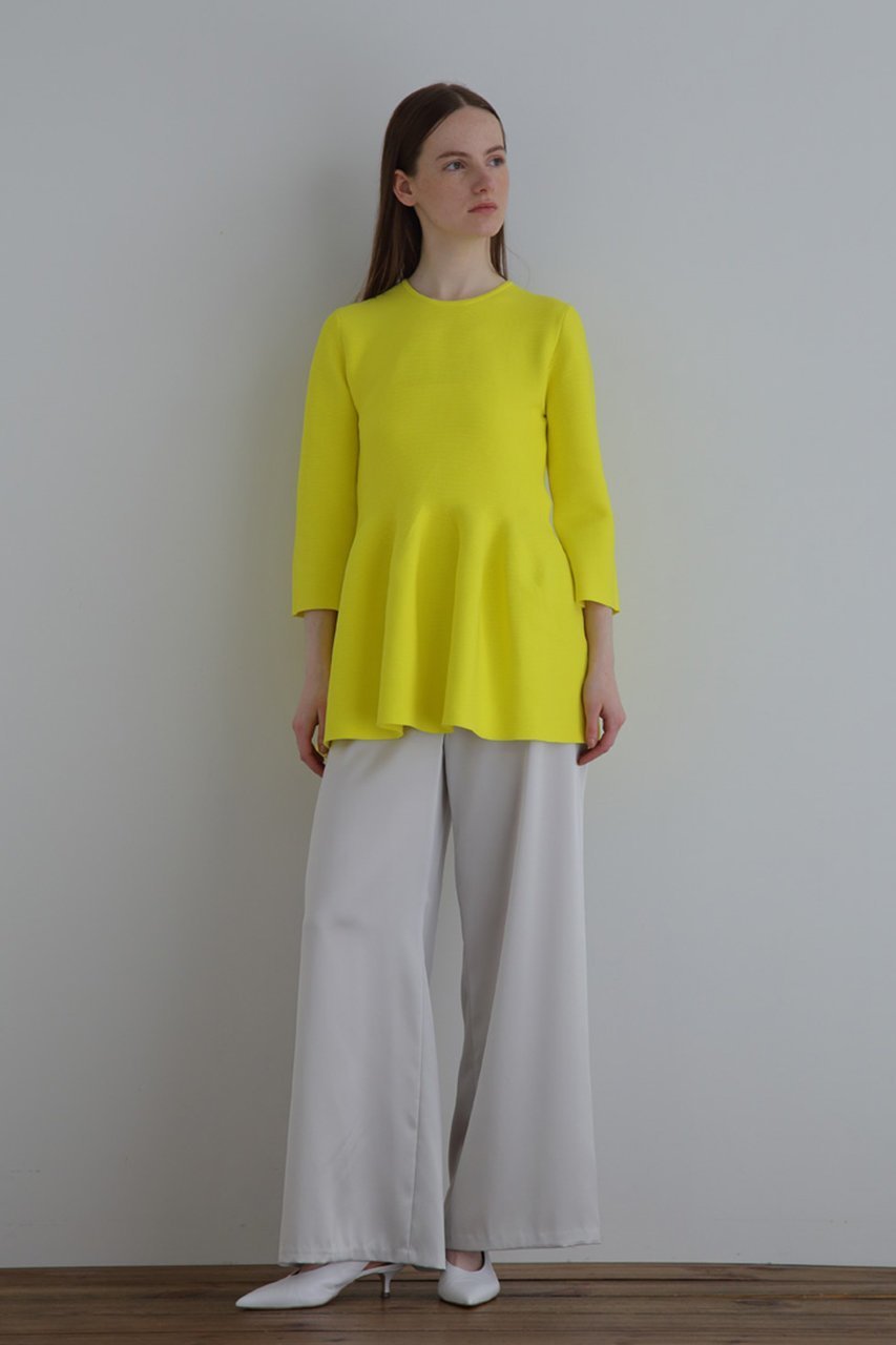【ル フィル/LE PHIL】の《LE PHIL》スポンディッシュペプラムニット 人気、トレンドファッション・服の通販 founy(ファニー) 　ファッション　Fashion　レディースファッション　Fashion for Women　トップス・カットソー　Cut & Sew Tops　ニット　Knit Tops & Sweaters　カジュアルプルオーバー・ニットトップス　Pullovers & Knit Tops / Casual Pullovers　ストレッチ　Stretch, Stretchy Fabric　フィット　Fit, Slim Fit　軽量　Lightweight, Ultra Light　other-5|ID: prp329100004614101 ipo3291000000033035501