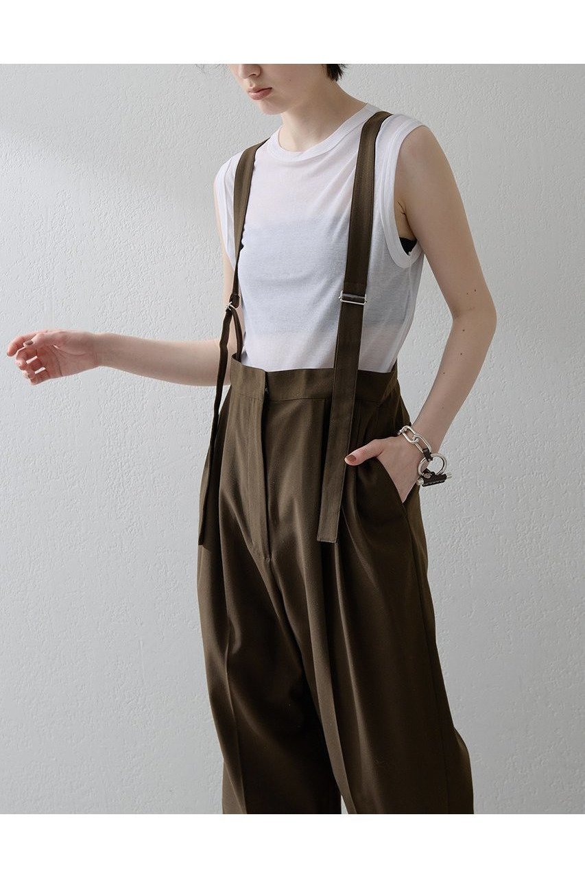 【ウィムガゼット/Whim Gazette】の【THE PAUSE】トロサスペパンツ インテリア・キッズ・メンズ・レディースファッション・服の通販 founy(ファニー) 　ファッション　Fashion　レディースファッション　Fashion for Women　パンツ　Pants & Trousers　2025年　2025　2025-2026秋冬・A/W　Autumn/Winter 2025–26 AW25–26　おすすめ　Recommended / Our Picks　ウォッシャブル　Machine Washable　サスペンダー　Suspenders, Braces　スラックス　Slacks, Dress Pants　セットアップ　Set-Up, Coordinated Outfit　マニッシュ　Mannish, Boyish　ワイド　Wide, Wide Fit　A/W・秋冬　Autumn/Winter　ブラウン|ID: prp329100004614105 ipo3291000000033035532