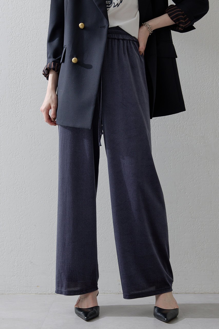 【ウィムガゼット/Whim Gazette】の【THE PAUSE】シアーベロアパンツ 人気、トレンドファッション・服の通販 founy(ファニー) 　ファッション　Fashion　レディースファッション　Fashion for Women　パンツ　Pants & Trousers　2025年　2025　2025-2026秋冬・A/W　Autumn/Winter 2025–26 AW25–26　おすすめ　Recommended / Our Picks　クール　Cool, Chic　ベロア　Velour, Soft Velvet　ワイド　Wide, Wide Fit　エレガント 上品　Elegant　A/W・秋冬　Autumn/Winter　other-5|ID: prp329100004614106 ipo3291000000033035544