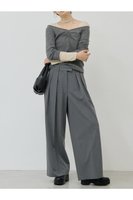 【ガリャルダガランテ/GALLARDAGALANTE】の【3サイズ展開】ストライプダブルタックパンツ 人気、トレンドファッション・服の通販 founy(ファニー) ファッション Fashion レディースファッション Fashion for Women パンツ Pants & Trousers 2025年 2025 2025-2026秋冬・A/W Autumn/Winter 2025–26 AW25–26 ストライプ Stripe, Striped Pattern スラックス Slacks, Dress Pants マニッシュ Mannish, Boyish ワイド Wide, Wide Fit エレガント 上品 Elegant A/W・秋冬 Autumn/Winter |ID:prp329100004614108