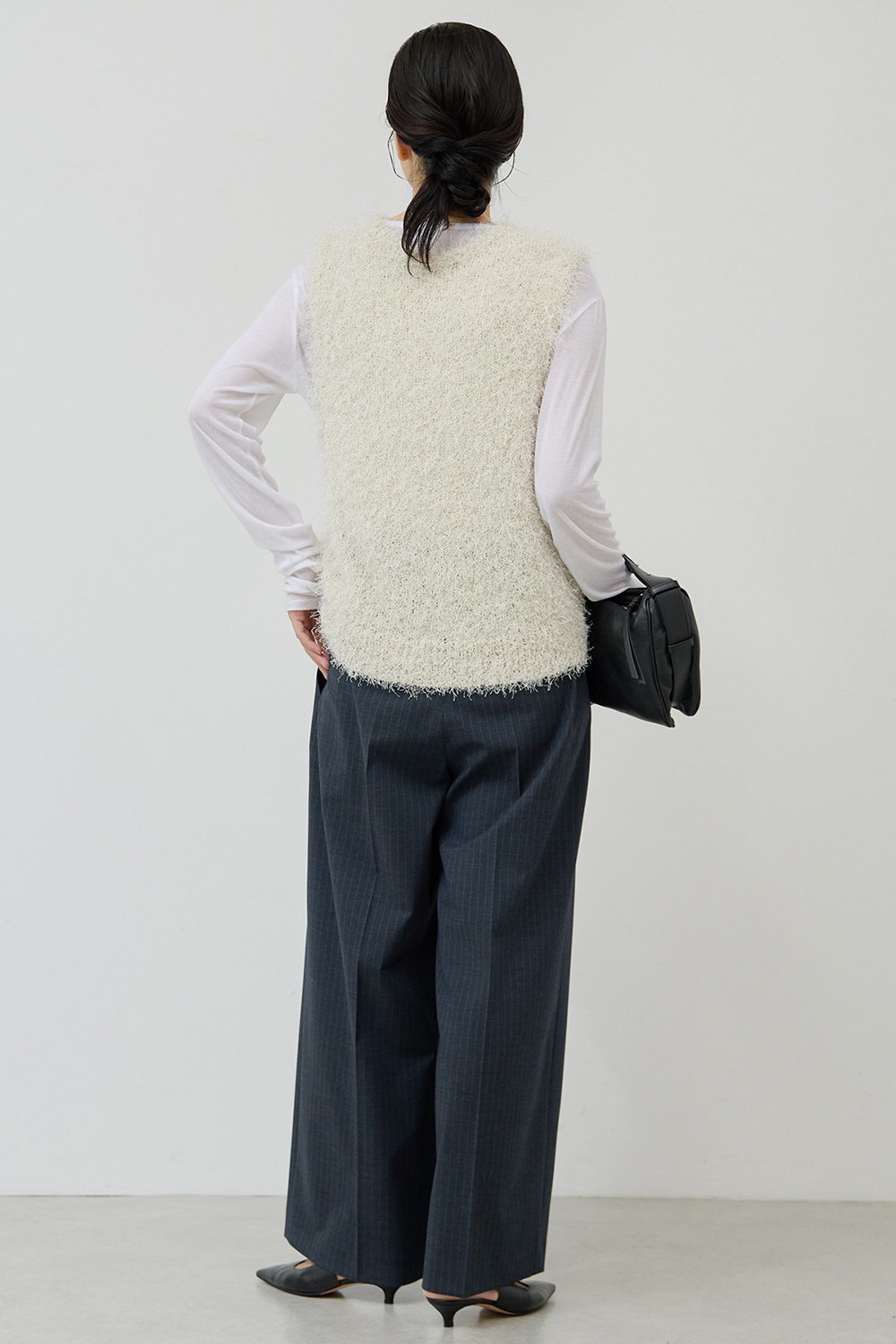 【ガリャルダガランテ/GALLARDAGALANTE】の【3サイズ展開】ストライプダブルタックパンツ 人気、トレンドファッション・服の通販 founy(ファニー) 　ファッション　Fashion　レディースファッション　Fashion for Women　パンツ　Pants & Trousers　2025年　2025　2025-2026秋冬・A/W　Autumn/Winter 2025–26 AW25–26　ストライプ　Stripe, Striped Pattern　スラックス　Slacks, Dress Pants　マニッシュ　Mannish, Boyish　ワイド　Wide, Wide Fit　エレガント 上品　Elegant　A/W・秋冬　Autumn/Winter　other-4|ID: prp329100004614108 ipo3291000000033035561
