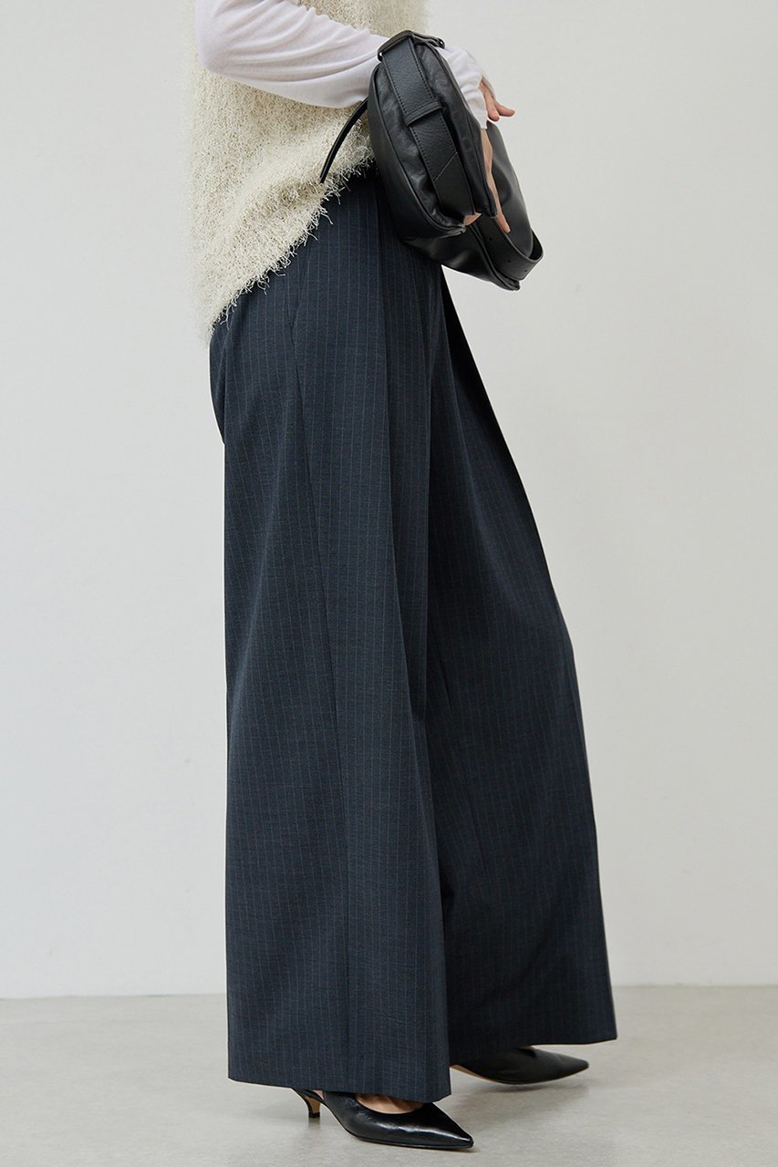 【ガリャルダガランテ/GALLARDAGALANTE】の【3サイズ展開】ストライプダブルタックパンツ 人気、トレンドファッション・服の通販 founy(ファニー) 　ファッション　Fashion　レディースファッション　Fashion for Women　パンツ　Pants & Trousers　ストライプ　Stripe, Striped Pattern　スラックス　Slacks, Dress Pants　マニッシュ　Mannish, Boyish　ワイド　Wide, Wide Fit　エレガント 上品　Elegant　other-6|ID: prp329100004614108 ipo3291000000035374614