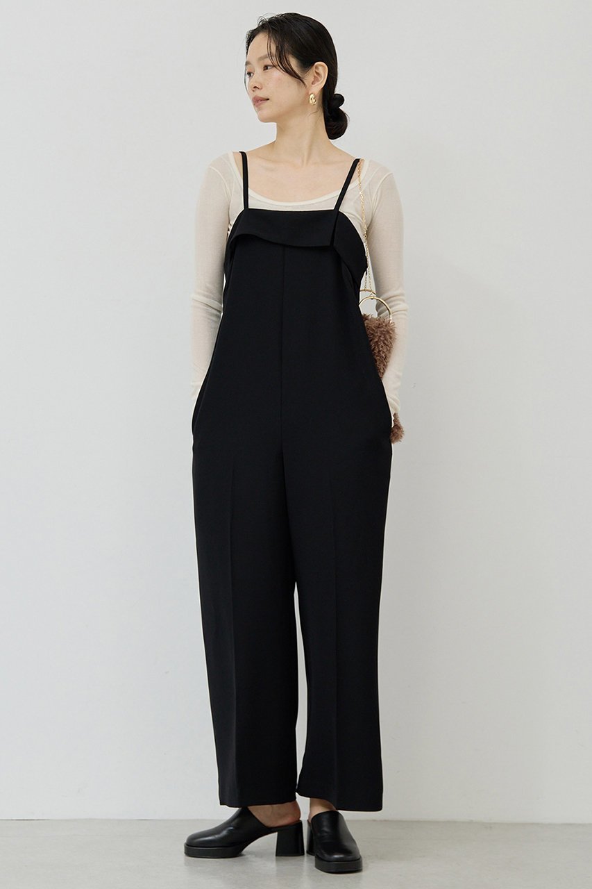 【ガリャルダガランテ/GALLARDAGALANTE】のドライクロスオールインワン インテリア・キッズ・メンズ・レディースファッション・服の通販 founy(ファニー) ファッション Fashion レディースファッション Fashion for Women パンツ Pants & Trousers おすすめ Recommended / Our Picks インナー Innerwear カットソー Cut and Sewn Top ジャケット Jacket, Outerwear センター Center, Center Line エレガント 上品 Elegant ブラック|ID: prp329100004614109 ipo3291000000035796612