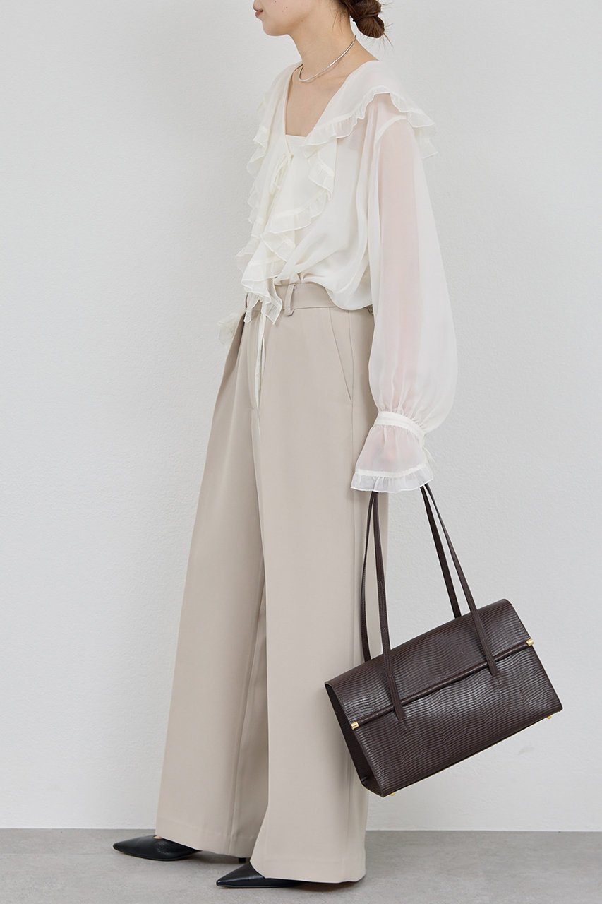 【ガリャルダガランテ/GALLARDAGALANTE】のドライクロスパンツ 人気、トレンドファッション・服の通販 founy(ファニー) 　ファッション　Fashion　レディースファッション　Fashion for Women　パンツ　Pants & Trousers　とろみ　Fluid, Flowy Fabric　ベーシック　Basic, Essential　other-3|ID: prp329100004614110 ipo3291000000035374632