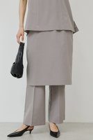 【ガリャルダガランテ/GALLARDAGALANTE】の【セットアップ対応】レイヤードパンツ 人気、トレンドファッション・服の通販 founy(ファニー) ファッション Fashion レディースファッション Fashion for Women セットアップ Matching Sets レディースパンツ・ボトムス Pants & Trousers / Bottoms パンツ Pants & Trousers 2025年 2025 2025-2026秋冬・A/W Autumn/Winter 2025–26 AW25–26 おすすめ Recommended / Our Picks セットアップ Set-Up, Coordinated Outfit センター Center, Center Line エレガント 上品 Elegant A/W・秋冬 Autumn/Winter |ID:prp329100004614111