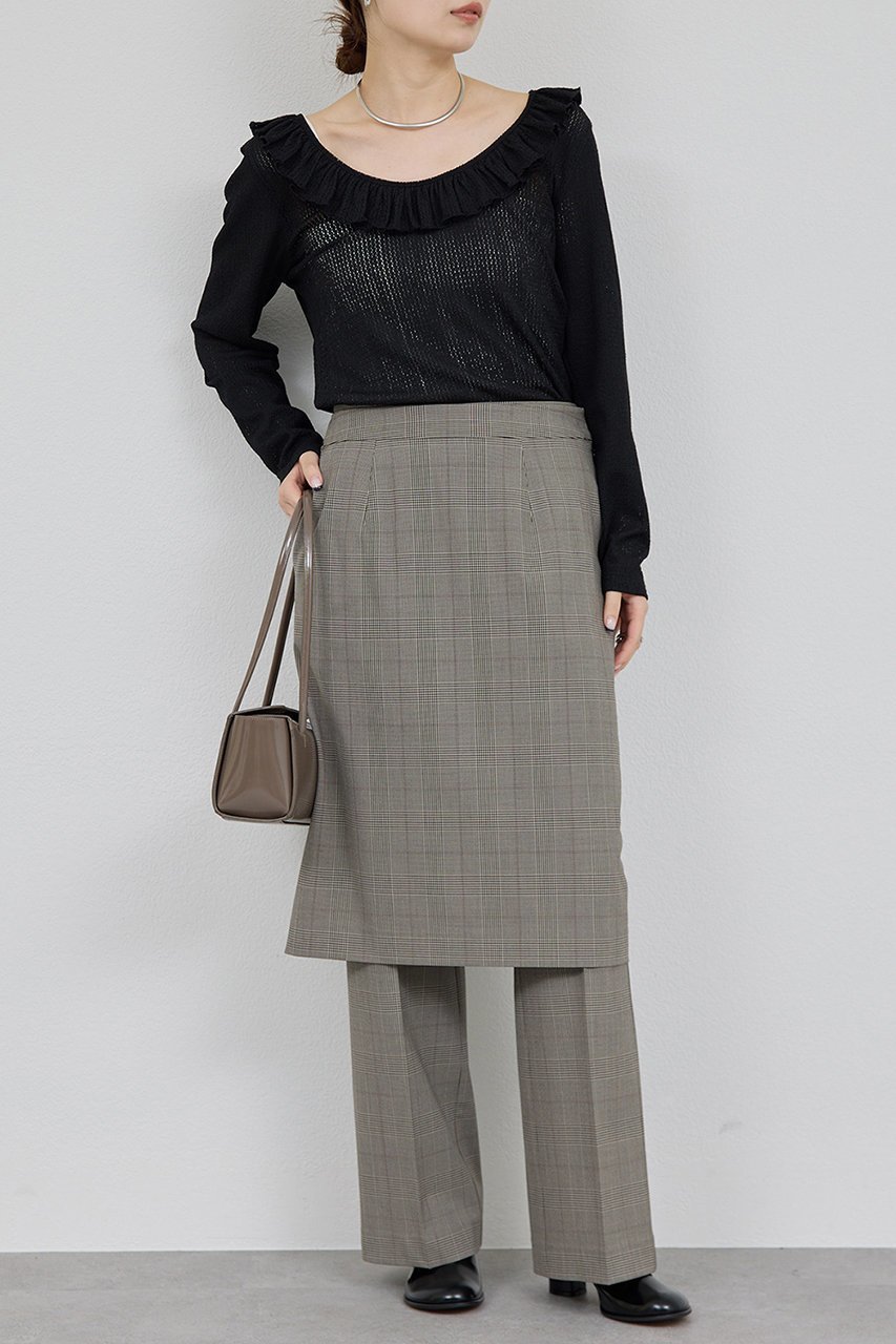 【ガリャルダガランテ/GALLARDAGALANTE】の【セットアップ対応】レイヤードパンツ 人気、トレンドファッション・服の通販 founy(ファニー) ファッション Fashion レディースファッション Fashion for Women セットアップ Matching Sets レディースパンツ・ボトムス Pants & Trousers / Bottoms パンツ Pants & Trousers おすすめ Recommended / Our Picks セットアップ Set-Up, Coordinated Outfit センター Center, Center Line エレガント 上品 Elegant other-2|ID: prp329100004614111 ipo3291000000035374646