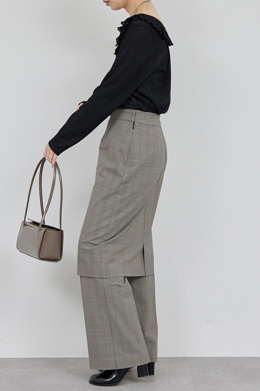 【ガリャルダガランテ/GALLARDAGALANTE】の【セットアップ対応】レイヤードパンツ 人気、トレンドファッション・服の通販 founy(ファニー) ファッション Fashion レディースファッション Fashion for Women セットアップ Matching Sets レディースパンツ・ボトムス Pants & Trousers / Bottoms パンツ Pants & Trousers おすすめ Recommended / Our Picks セットアップ Set-Up, Coordinated Outfit センター Center, Center Line エレガント 上品 Elegant other-3|ID: prp329100004614111 ipo3291000000035374647