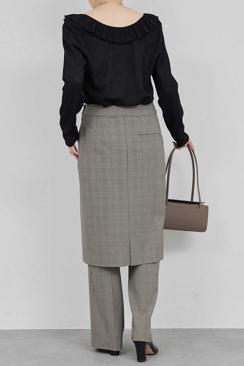 【ガリャルダガランテ/GALLARDAGALANTE】の【セットアップ対応】レイヤードパンツ 人気、トレンドファッション・服の通販 founy(ファニー) ファッション Fashion レディースファッション Fashion for Women セットアップ Matching Sets レディースパンツ・ボトムス Pants & Trousers / Bottoms パンツ Pants & Trousers おすすめ Recommended / Our Picks セットアップ Set-Up, Coordinated Outfit センター Center, Center Line エレガント 上品 Elegant other-4|ID: prp329100004614111 ipo3291000000035374648