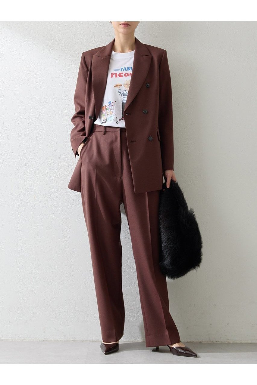 【ウィムガゼット/Whim Gazette】の平織りセンタープレスパンツ 人気、トレンドファッション・服の通販 founy(ファニー) 　ファッション　Fashion　レディースファッション　Fashion for Women　パンツ　Pants & Trousers　2025年　2025　2025-2026秋冬・A/W　Autumn/Winter 2025–26 AW25–26　オックス　Oxford Fabric　シンプル　Simple, Minimal　ジャケット　Jacket, Outerwear　スニーカー　Sneakers, Trainers　センター　Center, Center Line　ワイド　Wide, Wide Fit　エレガント 上品　Elegant　A/W・秋冬　Autumn/Winter　 other-1|ID: prp329100004614116 ipo3291000000033035629