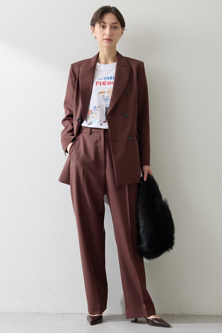 【ウィムガゼット/Whim Gazette】の平織りセンタープレスパンツ 人気、トレンドファッション・服の通販 founy(ファニー) 　ファッション　Fashion　レディースファッション　Fashion for Women　パンツ　Pants & Trousers　オックス　Oxford Fabric　シンプル　Simple, Minimal　ジャケット　Jacket, Outerwear　スニーカー　Sneakers, Trainers　センター　Center, Center Line　ワイド　Wide, Wide Fit　エレガント 上品　Elegant　 other-1|ID: prp329100004614116 ipo3291000000035741258