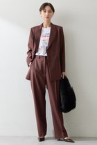 【ウィムガゼット/Whim Gazette】の平織りセンタープレスパンツ ブラウン|ID: prp329100004614116 ipo3291000000035741260