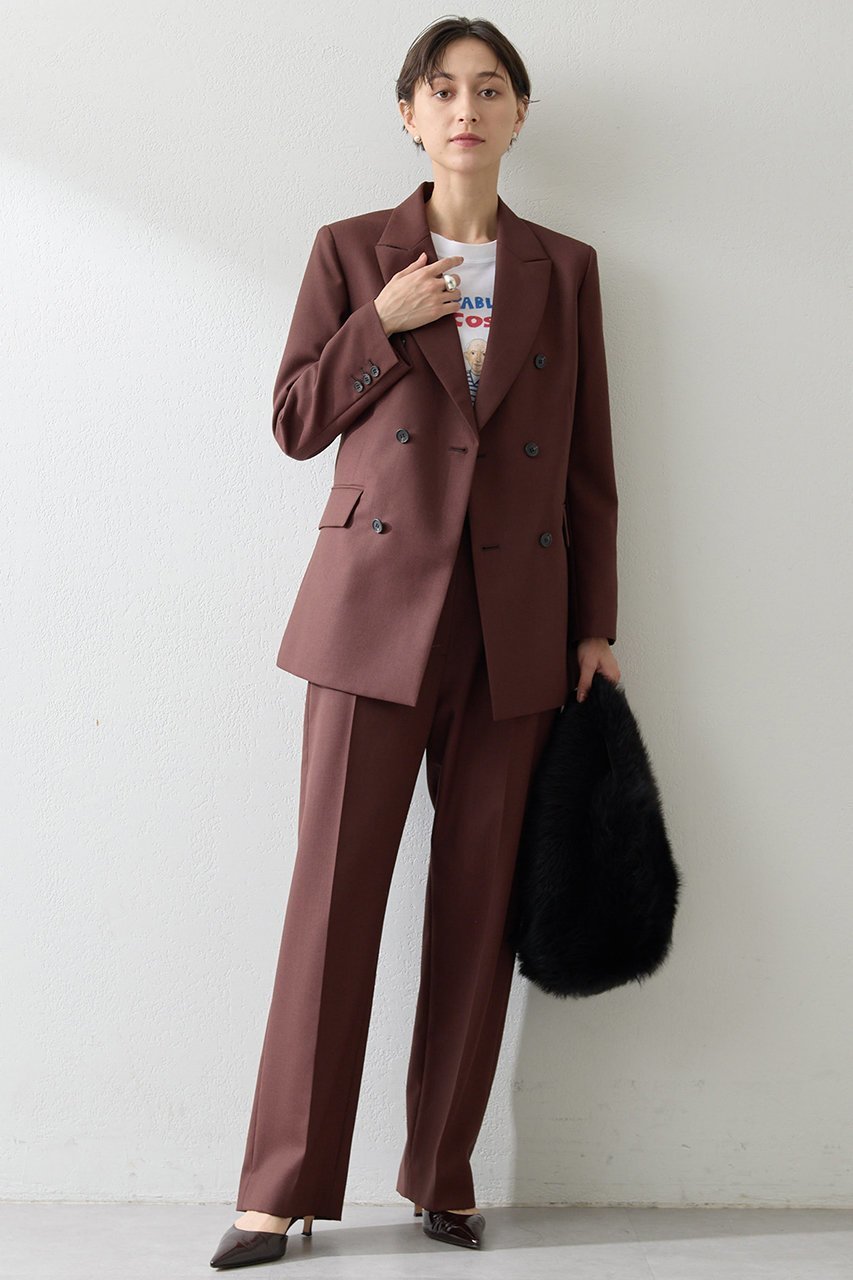 【ウィムガゼット/Whim Gazette】の平織りセンタープレスパンツ 人気、トレンドファッション・服の通販 founy(ファニー) 　ファッション　Fashion　レディースファッション　Fashion for Women　パンツ　Pants & Trousers　オックス　Oxford Fabric　シンプル　Simple, Minimal　ジャケット　Jacket, Outerwear　スニーカー　Sneakers, Trainers　センター　Center, Center Line　ワイド　Wide, Wide Fit　エレガント 上品　Elegant　other-5|ID: prp329100004614116 ipo3291000000035897719