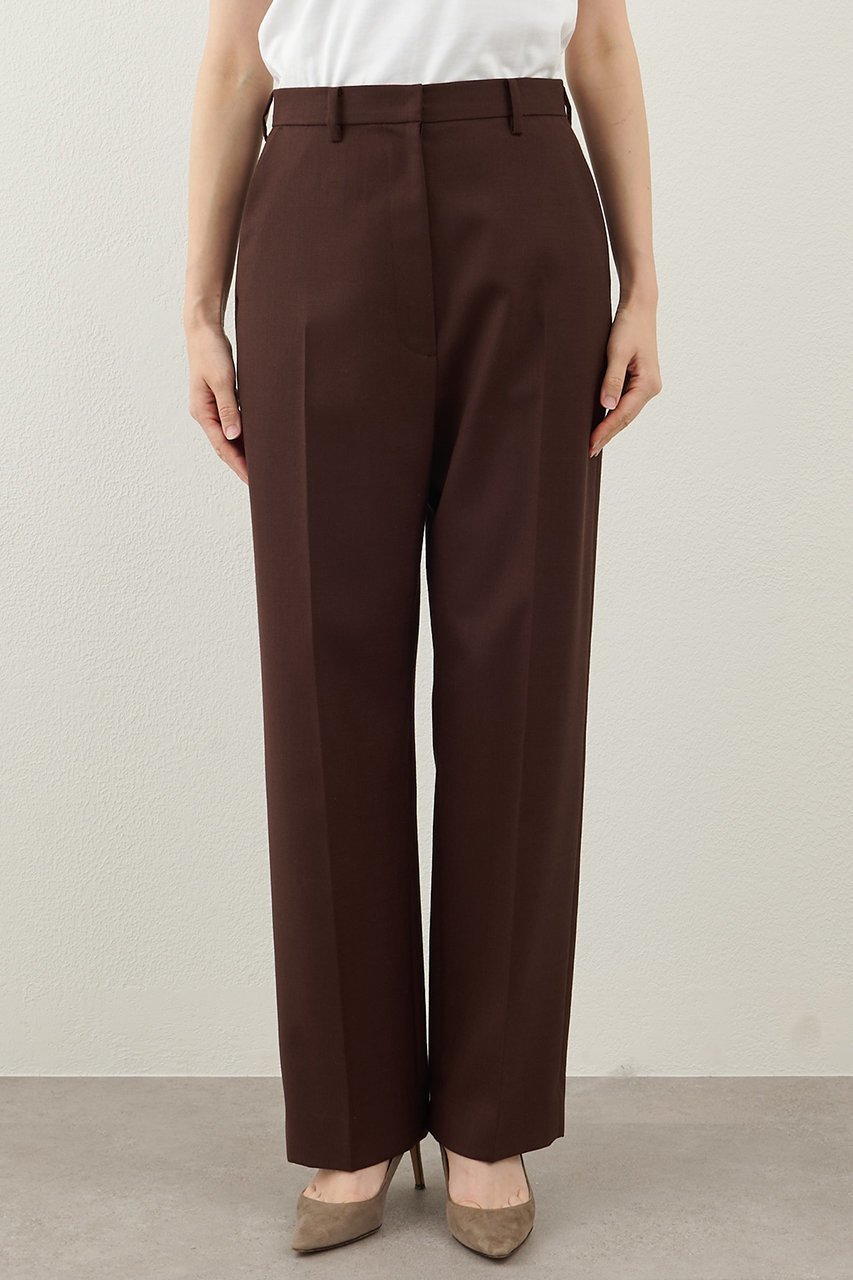 【ウィムガゼット/Whim Gazette】の平織りセンタープレスパンツ 人気、トレンドファッション・服の通販 founy(ファニー) 　ファッション　Fashion　レディースファッション　Fashion for Women　パンツ　Pants & Trousers　オックス　Oxford Fabric　シンプル　Simple, Minimal　ジャケット　Jacket, Outerwear　スニーカー　Sneakers, Trainers　センター　Center, Center Line　ワイド　Wide, Wide Fit　エレガント 上品　Elegant　other-6|ID: prp329100004614116 ipo3291000000035897720