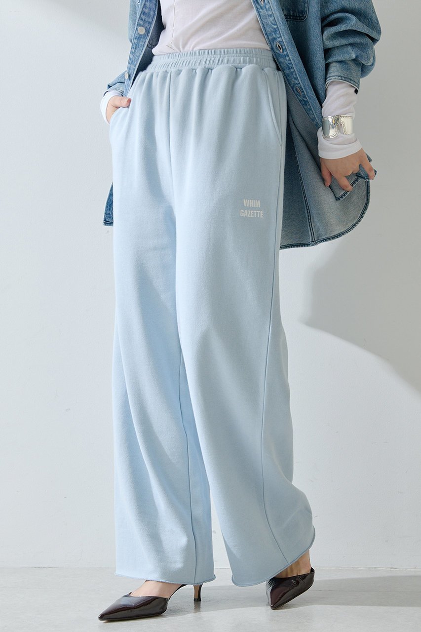 【ウィムガゼット/Whim Gazette】のロゴ裏毛ワイドパンツ 人気、トレンドファッション・服の通販 founy(ファニー) 　ファッション　Fashion　レディースファッション　Fashion for Women　パンツ　Pants & Trousers　ジャケット　Jacket, Outerwear　スタンダード　Standard, Basic　スピンドル　Spindle, Drawcord　ワイド　Wide, Wide Fit　ワンポイント　One Point, Statement Accent　A/W・秋冬　Autumn/Winter　おすすめ　Recommended / Our Picks　2025年　2025　2025-2026秋冬・A/W　Autumn/Winter 2025–26 AW25–26　other-2|ID: prp329100004614117 ipo3291000000033035641