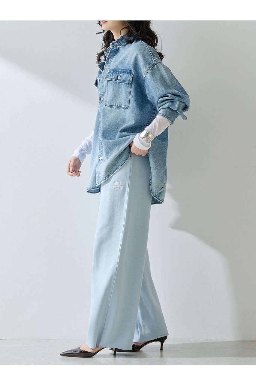 【ウィムガゼット/Whim Gazette】のロゴ裏毛ワイドパンツ 人気、トレンドファッション・服の通販 founy(ファニー) 　ファッション　Fashion　レディースファッション　Fashion for Women　パンツ　Pants & Trousers　ジャケット　Jacket, Outerwear　スタンダード　Standard, Basic　スピンドル　Spindle, Drawcord　ワイド　Wide, Wide Fit　ワンポイント　One Point, Statement Accent　A/W・秋冬　Autumn/Winter　おすすめ　Recommended / Our Picks　2025年　2025　2025-2026秋冬・A/W　Autumn/Winter 2025–26 AW25–26　other-3|ID: prp329100004614117 ipo3291000000033035642