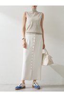 【ウィムガゼット/Whim Gazette】のWクロスボタンSK 人気、トレンドファッション・服の通販 founy(ファニー) ファッション Fashion レディースファッション Fashion for Women スカート Skirts ロングスカート Long Skirts / Maxi & Midi Skirts 2025年 2025 2025-2026秋冬・A/W Autumn/Winter 2025–26 AW25–26 カットソー Cut and Sewn Top シンプル Simple, Minimal ストレッチ Stretch, Stretchy Fabric フロント Front, Front Design ベーシック Basic, Essential ロング Long, Long-Length ヴィンテージ Vintage Style 吸水 Absorbent, Quick-Dry A/W・秋冬 Autumn/Winter |ID:prp329100004614120