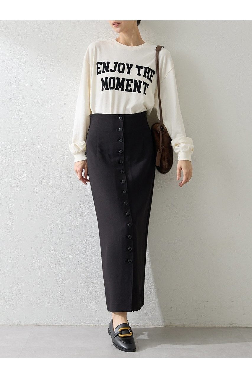 【ウィムガゼット/Whim Gazette】のWクロスボタンSK 人気、トレンドファッション・服の通販 founy(ファニー) 　ファッション　Fashion　レディースファッション　Fashion for Women　スカート　Skirts　ロングスカート　Long Skirts / Maxi & Midi Skirts　2025年　2025　2025-2026秋冬・A/W　Autumn/Winter 2025–26 AW25–26　カットソー　Cut and Sewn Top　シンプル　Simple, Minimal　ストレッチ　Stretch, Stretchy Fabric　フロント　Front, Front Design　ベーシック　Basic, Essential　ロング　Long, Long-Length　ヴィンテージ　Vintage Style　吸水　Absorbent, Quick-Dry　A/W・秋冬　Autumn/Winter　other-5|ID: prp329100004614120 ipo3291000000033035684