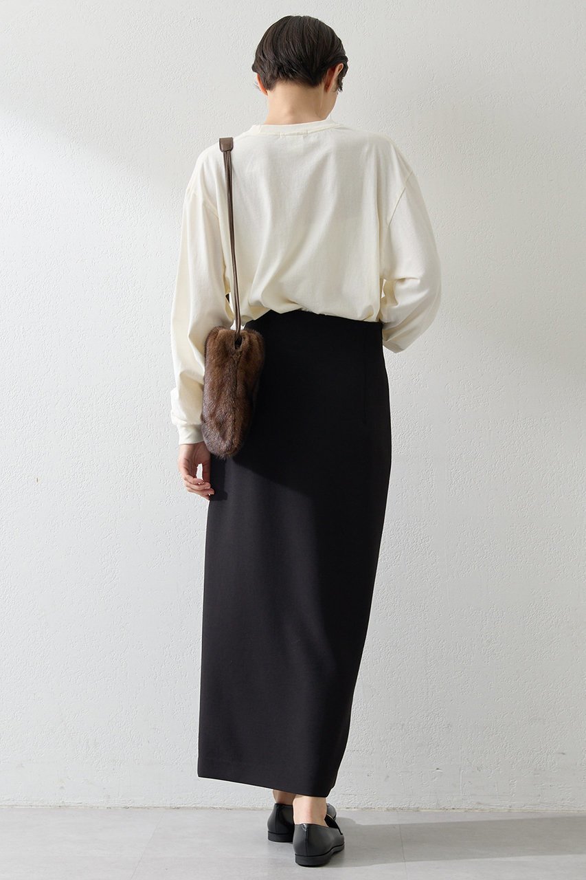 【ウィムガゼット/Whim Gazette】のWクロスボタンSK 人気、トレンドファッション・服の通販 founy(ファニー) 　ファッション　Fashion　レディースファッション　Fashion for Women　スカート　Skirts　ロングスカート　Long Skirts / Maxi & Midi Skirts　カットソー　Cut and Sewn Top　シンプル　Simple, Minimal　ストレッチ　Stretch, Stretchy Fabric　フロント　Front, Front Design　ベーシック　Basic, Essential　ロング　Long, Long-Length　ヴィンテージ　Vintage Style　吸水　Absorbent, Quick-Dry　other-4|ID: prp329100004614120 ipo3291000000035741287