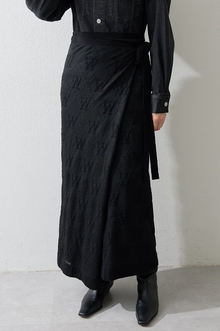 【ウィムガゼット/Whim Gazette】のジャガードラップスカート 人気、トレンドファッション・服の通販 founy(ファニー) 　ファッション　Fashion　レディースファッション　Fashion for Women　スカート　Skirts　ロングスカート　Long Skirts / Maxi & Midi Skirts　2025年　2025　2025-2026秋冬・A/W　Autumn/Winter 2025–26 AW25–26　なめらか　Smooth, Silky Texture　クラシカル　Classical, Vintage-Inspired　ジャカード／ジャガード　Jacquard, Woven Pattern　ペチコート　Petticoat, Underskirt　ボトム　Bottoms, Lower Wear　ラップ　Wrap, Wrap Design　ロング　Long, Long-Length　エレガント 上品　Elegant　A/W・秋冬　Autumn/Winter　other-2|ID: prp329100004614121 ipo3291000000033035689