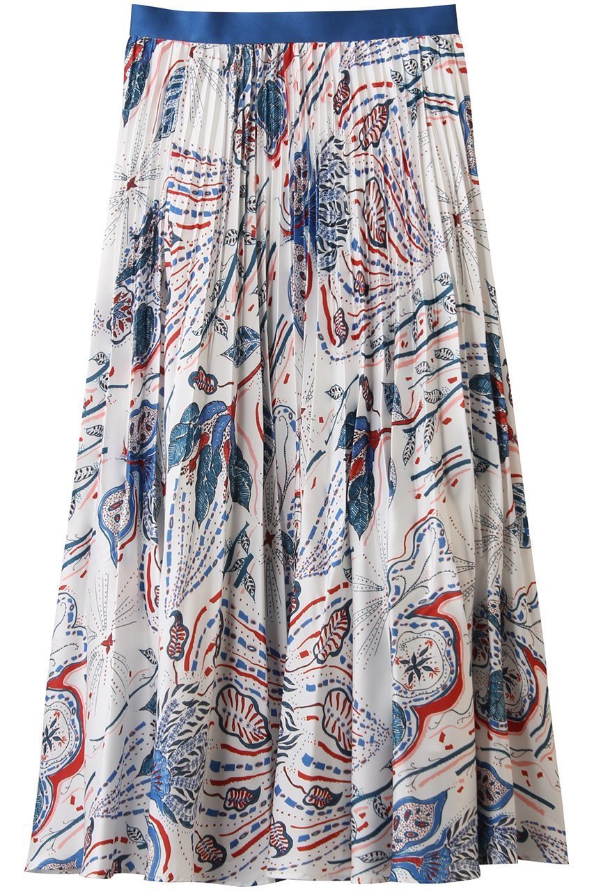 【アナイ/ANAYI】のボタニカルペイズリープリーツスカート 人気、トレンドファッション・服の通販 founy(ファニー) 　ファッション　Fashion　レディースファッション　Fashion for Women　スカート　Skirts　プリーツスカート / 上品フェミニンスタイル　Pleated Skirts　ロングスカート　Long Skirts / Maxi & Midi Skirts　プリーツ　Pleats, Pleated　ペイズリー　Paisley, Ethnic Pattern　ボタニカル　Botanical, Floral Pattern　ロング　Long, Long-Length　エレガント 上品　Elegant　定番　Standard, Basic Item　 other-1|ID: prp329100004614122 ipo3291000000035796679