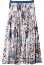 【アナイ/ANAYI】のボタニカルペイズリープリーツスカート ブルー|ID: prp329100004614122 ipo3291000000035796683