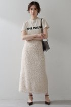 【ウィムガゼット/Whim Gazette】の【THE PAUSE】ボリュームフリンジスカート アイボリー|ID: prp329100004614123 ipo3291000000035374728