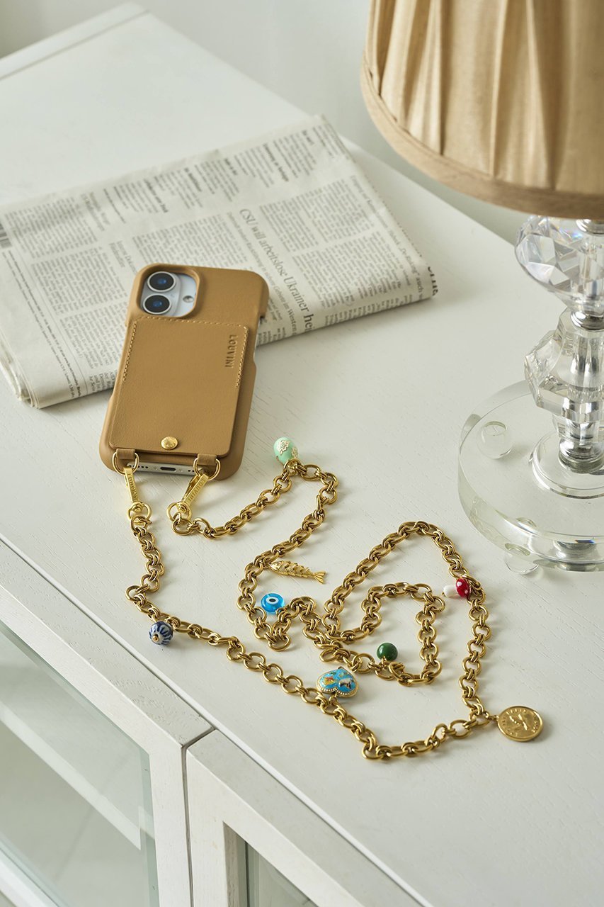 【ルヴィニ パリ/Louvini Paris】のスマホチェーン JANE インテリア・キッズ・メンズ・レディースファッション・服の通販 founy(ファニー) 　ファッション　Fashion　レディースファッション　Fashion for Women　チェーン　Chain, Chain Strap　チャーム　Charm, Pendant　バランス　Balance, Style Balance　ラグジュアリー　Luxury, Elegant　JANE|ID: prp329100004614124 ipo3291000000035964591