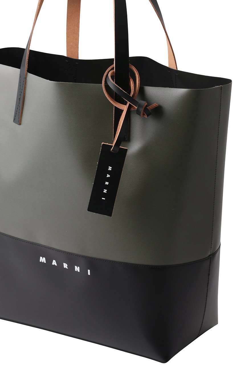 【マルニ/MARNI】のTRIBECA バイカラーショッピングバッグ 人気、トレンドファッション・服の通販 founy(ファニー) 　ファッション　Fashion　レディースファッション　Fashion for Women　バッグ　Bags　2025年　2025　2025-2026秋冬・A/W　Autumn/Winter 2025–26 AW25–26　ユニセックス　Unisex, Genderless　スクエア　Square, Square Shape　フォルム　Silhouette, Form　人気　Popular, Best Seller　定番　Standard, Basic Item　A/W・秋冬　Autumn/Winter　other-4|ID: prp329100004614936 ipo3291000000033047637