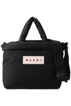 【マルニ/MARNI】のPUFF ナイロン2wayスモールトートバッグ ブラック|ID:prp329100004614940