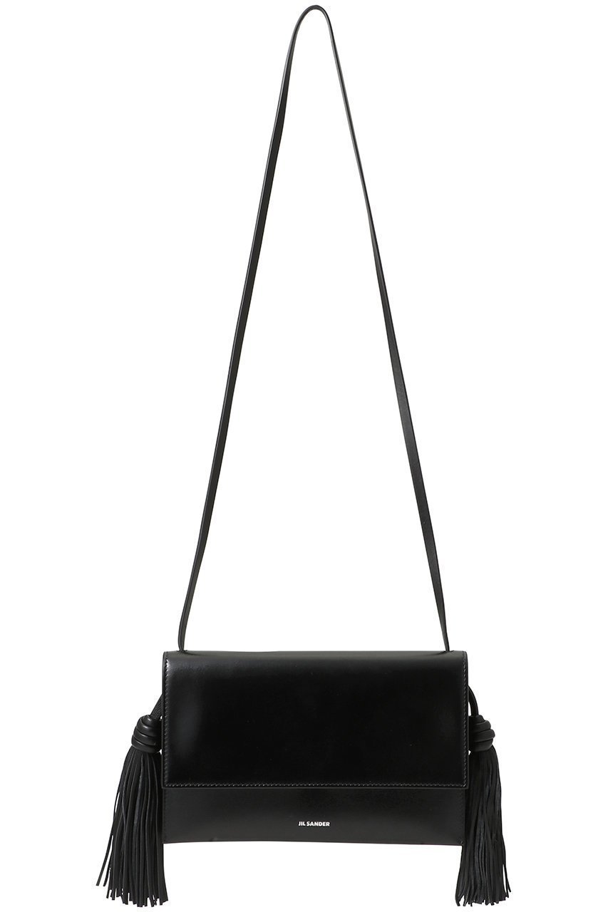 【ジル サンダー/JIL SANDER】のTASSEL クロスボディバッグ インテリア・キッズ・メンズ・レディースファッション・服の通販 founy(ファニー) 　ファッション　Fashion　レディースファッション　Fashion for Women　バッグ　Bags　スクエア　Square, Square Shape　タッセル　Tassel, Fringe　フォルム　Silhouette, Form　ポケット　Pocket, Pocket Detail　エレガント 上品　Elegant　ブラック|ID: prp329100004614943 ipo3291000000035864794