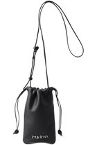 【マルニ/MARNI】のMARNI MENDING 2wayドローストリングスマホポシェット ブラック|ID:prp329100004614950