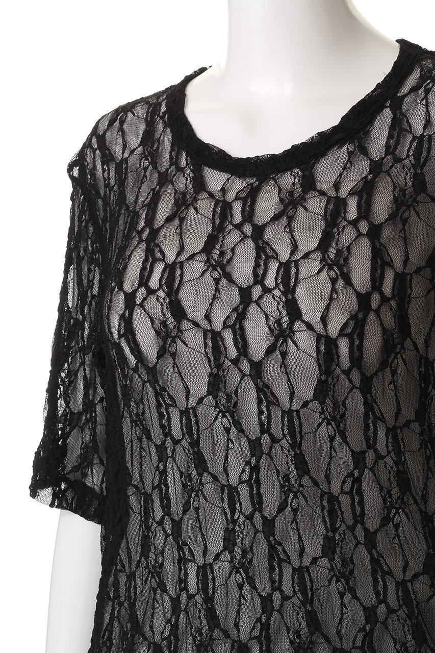 【チノ/CINOH】のジャージー レース コンパクト Tシャツ 人気、トレンドファッション・服の通販 founy(ファニー) 　ファッション　Fashion　レディースファッション　Fashion for Women　トップス・カットソー　Cut & Sew Tops　シャツ・ブラウス・オフィスカジュアル　Elegant Blouses & Button-Ups　ロングTシャツ・Tシャツ　Longline T-Shirts & Tees　カットソー・ベーシックTシャツ　Cut-and-Sewn Tops / Stretch Tees & Basics　2025年　2025　2025-2026秋冬・A/W　Autumn/Winter 2025–26 AW25–26　おすすめ　Recommended / Our Picks　コンパクト　Compact, Small Size　ショート　Short, Short Length　ストレッチ　Stretch, Stretchy Fabric　スリーブ　Sleeve, Long Sleeve / Short Sleeve　フォルム　Silhouette, Form　レース　Lace, Lace Fabric　定番　Standard, Basic Item　A/W・秋冬　Autumn/Winter　other-5|ID: prp329100004614957 ipo3291000000033047800
