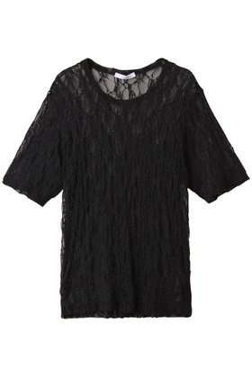【チノ/CINOH】のジャージー レース コンパクト Tシャツ 人気、トレンドファッション・服の通販 founy(ファニー) ファッション Fashion レディースファッション Fashion for Women トップス・カットソー Cut & Sew Tops シャツ・ブラウス・オフィスカジュアル Elegant Blouses & Button-Ups ロングTシャツ・Tシャツ Longline T-Shirts & Tees カットソー・ベーシックTシャツ Cut-and-Sewn Tops / Stretch Tees & Basics おすすめ Recommended / Our Picks コンパクト Compact, Small Size ショート Short, Short Length ストレッチ Stretch, Stretchy Fabric スリーブ Sleeve, Long Sleeve / Short Sleeve フォルム Silhouette, Form レース Lace, Lace Fabric 定番 Standard, Basic Item |ID:prp329100004614957