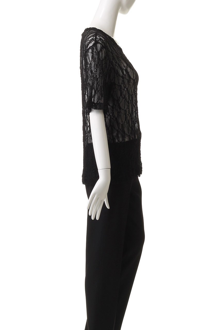 【チノ/CINOH】のジャージー レース コンパクト Tシャツ 人気、トレンドファッション・服の通販 founy(ファニー) 　ファッション　Fashion　レディースファッション　Fashion for Women　トップス・カットソー　Cut & Sew Tops　シャツ・ブラウス・オフィスカジュアル　Elegant Blouses & Button-Ups　ロングTシャツ・Tシャツ　Longline T-Shirts & Tees　カットソー・ベーシックTシャツ　Cut-and-Sewn Tops / Stretch Tees & Basics　おすすめ　Recommended / Our Picks　コンパクト　Compact, Small Size　ショート　Short, Short Length　ストレッチ　Stretch, Stretchy Fabric　スリーブ　Sleeve, Long Sleeve / Short Sleeve　フォルム　Silhouette, Form　レース　Lace, Lace Fabric　定番　Standard, Basic Item　other-3|ID: prp329100004614957 ipo3291000000035864847