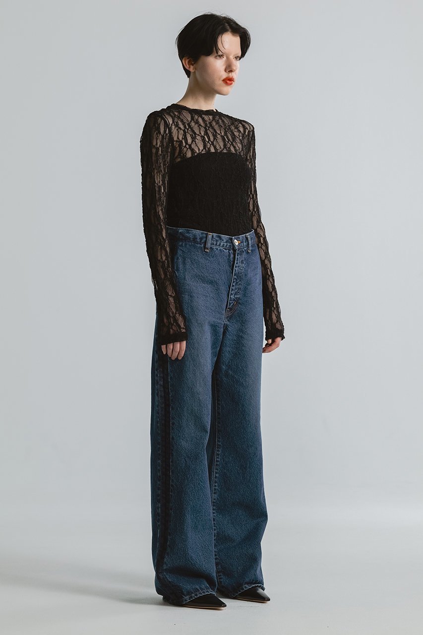 【チノ/CINOH】のジャージー レース クルー ネック Tシャツ 人気、トレンドファッション・服の通販 founy(ファニー) 　ファッション　Fashion　レディースファッション　Fashion for Women　トップス・カットソー　Cut & Sew Tops　シャツ・ブラウス・オフィスカジュアル　Elegant Blouses & Button-Ups　ロングTシャツ・Tシャツ　Longline T-Shirts & Tees　カットソー・ベーシックTシャツ　Cut-and-Sewn Tops / Stretch Tees & Basics　2025年　2025　2025-2026秋冬・A/W　Autumn/Winter 2025–26 AW25–26　インナー　Innerwear　ストレッチ　Stretch, Stretchy Fabric　スリーブ　Sleeve, Long Sleeve / Short Sleeve　レース　Lace, Lace Fabric　ロング　Long, Long-Length　A/W・秋冬　Autumn/Winter　other-7|ID: prp329100004614958 ipo3291000000033124265