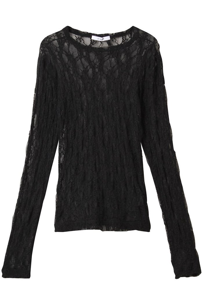 【チノ/CINOH】のジャージー レース クルー ネック Tシャツ インテリア・キッズ・メンズ・レディースファッション・服の通販 founy(ファニー) https://founy.com/ ファッション Fashion レディースファッション Fashion for Women トップス・カットソー Cut & Sew Tops シャツ・ブラウス・オフィスカジュアル Elegant Blouses & Button-Ups ロングTシャツ・Tシャツ Longline T-Shirts & Tees カットソー・ベーシックTシャツ Cut-and-Sewn Tops / Stretch Tees & Basics インナー Innerwear ストレッチ Stretch, Stretchy Fabric スリーブ Sleeve, Long Sleeve / Short Sleeve レース Lace, Lace Fabric ロング Long, Long-Length |ID: prp329100004614958 ipo3291000000035864853