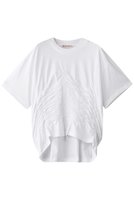 【マルニ/MARNI】のオーガニックコットンシャーリングTシャツ 人気、トレンドファッション・服の通販 founy(ファニー) ファッション Fashion レディースファッション Fashion for Women トップス・カットソー Cut & Sew Tops シャツ・ブラウス・オフィスカジュアル Elegant Blouses & Button-Ups ロングTシャツ・Tシャツ Longline T-Shirts & Tees カットソー・ベーシックTシャツ Cut-and-Sewn Tops / Stretch Tees & Basics 2025年 2025 2025-2026秋冬・A/W Autumn/Winter 2025–26 AW25–26 シャーリング Shirring, Ruched ショート Short, Short Length スリーブ Sleeve, Long Sleeve / Short Sleeve フロント Front, Front Design ワイド Wide, Wide Fit 定番 Standard, Basic Item 無地 Plain, Solid Color A/W・秋冬 Autumn/Winter |ID:prp329100004614966