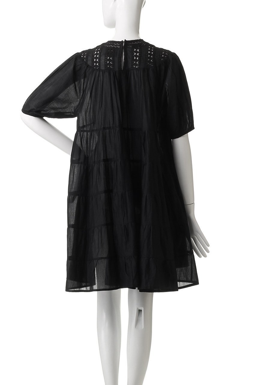 【マーレット/MERLETTE】のESTELLE レースヨークパフスリーブミニドレス 人気、トレンドファッション・服の通販 founy(ファニー) 　ファッション　Fashion　レディースファッション　Fashion for Women　ワンピース　Dresses　フォーマル・パーティードレス・結婚式用ドレス　Elegant & Casual Dresses　チュニック　Tunic Tops & Dresses　オケージョン　Occasion Wear　シューズ　Shoes, Footwear　スリーブ　Sleeve, Long Sleeve / Short Sleeve　チュニック　Tunic, Long Top　ドレス　Dress, One-Piece　フェミニン　Feminine, Girly　ヨーク　Yoke, Yoke Design　レース　Lace, Lace Fabric　エレガント 上品　Elegant　other-4|ID: prp329100004614972 ipo3291000000036046932